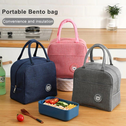 Portable Thermal Insulated Bento Lunch Bag