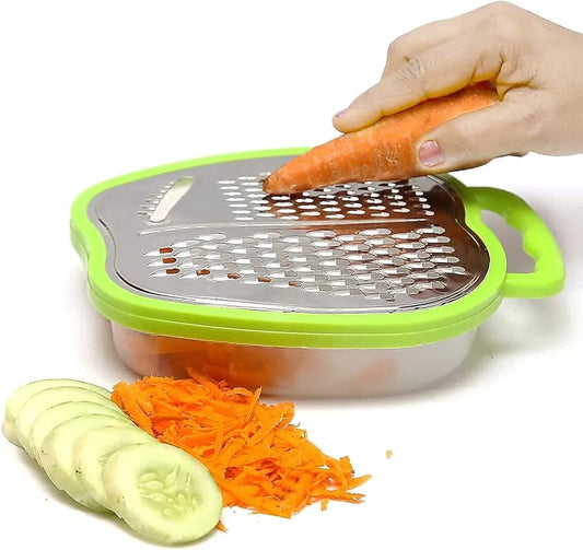 3-in-1 Cheese Grater & Vegetable Slicer with Storage Container