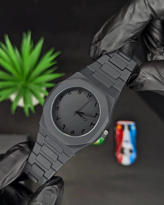Black Aura Couple Watch Set – Elegant Matching Design