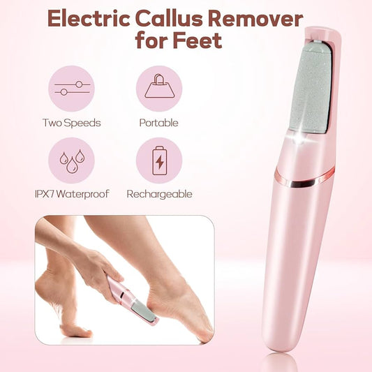 Rechargeable Foot Callus Remover with Extra Roller Head