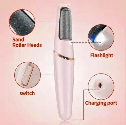 Rechargeable Foot Callus Remover with Extra Roller Head