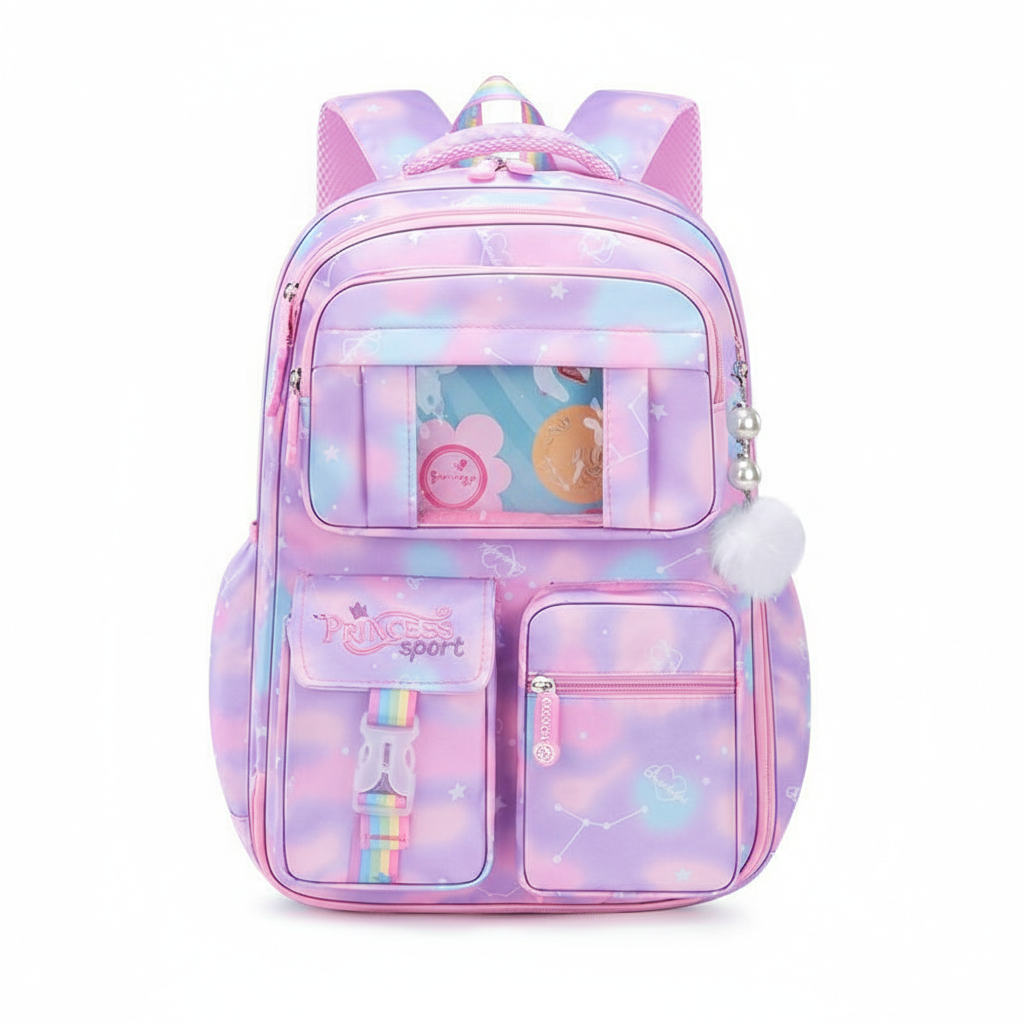 School Backpack for Daily Use – High Quality Durable Material with Multiple Pockets (Purple) Rs 2,097
