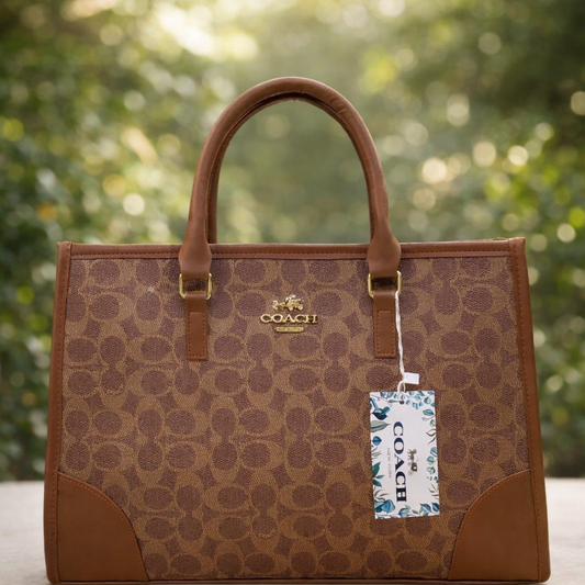 Coach Signature Tote Bag – Beige