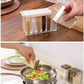 6-Piece Crystal Spice Jar Dispenser Set – Easy Flow Masala Rack