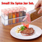 6-Piece Crystal Spice Jar Dispenser Set – Easy Flow Masala Rack