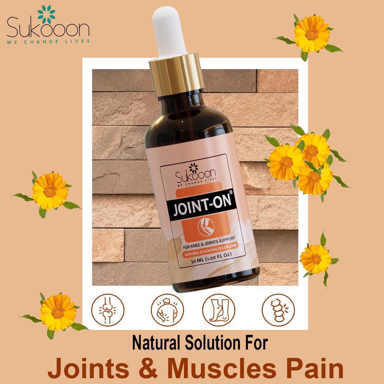 Sukoon Joint-On Essential Oil Blend 30ml – Joint & Muscle Care