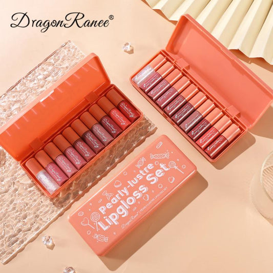 Dragon Ranee Velvet Matte Lipstick Set – 10 Pcs (DR23)