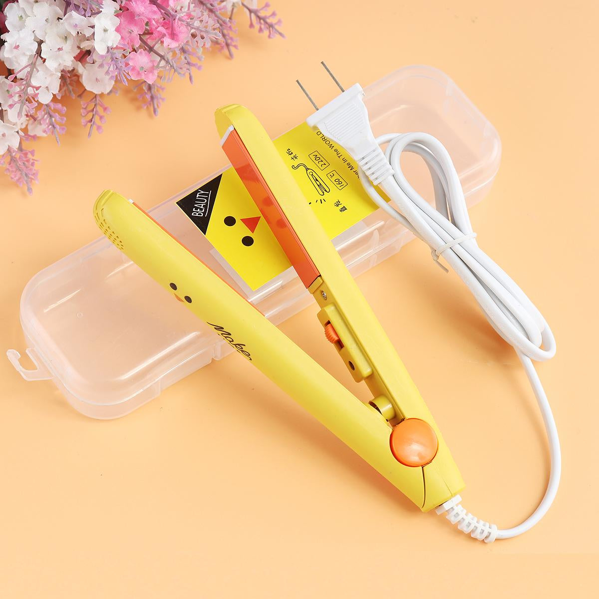 Mini Hair Straightener & Curler – Travel Size (Random Color)