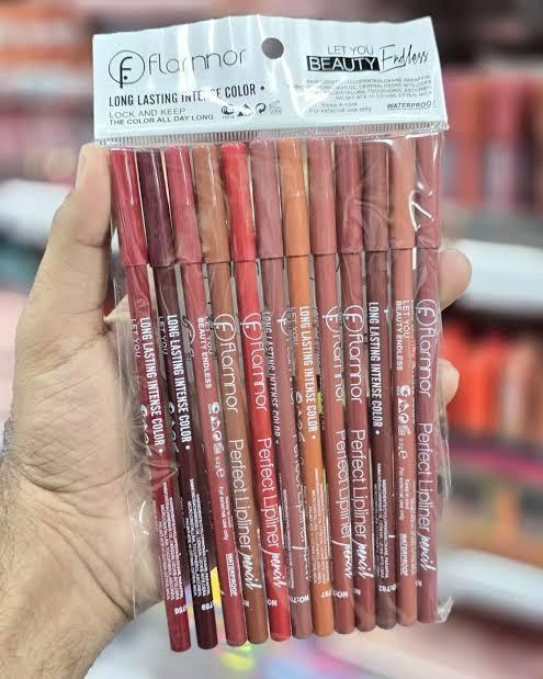 Flormar Nude Lip Pencil Set – Pack of 12 (Random Shades)