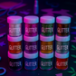 12 Pcs Glitter Powder Bottle Set – Multi Color Craft Glitter