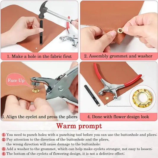 Metal Hand Press Tich Button Machine With 25 Button