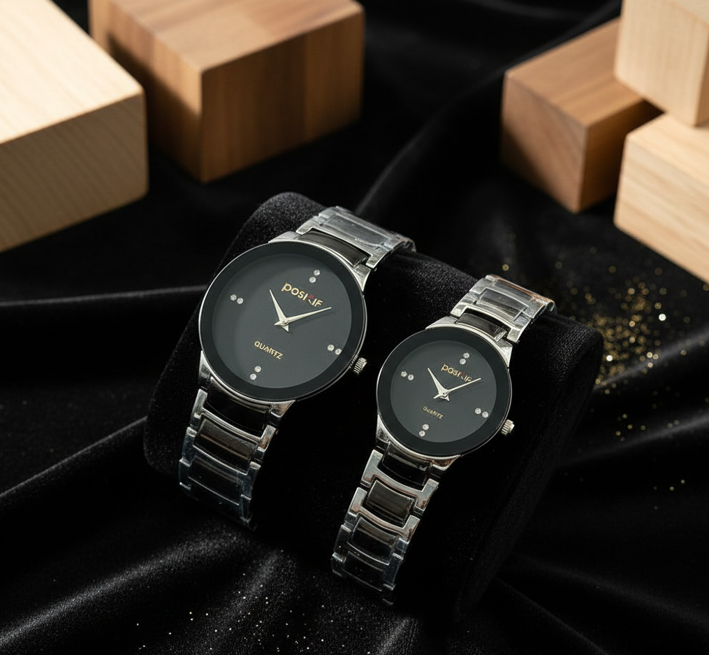 POSITIF Couple Watch Set – Elegant Matching Timepieces