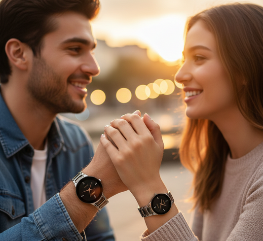 POSITIF Couple Watch Set – Elegant Matching Timepieces