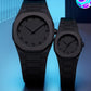 Black Aura Couple Watch Set – Elegant Matching Design