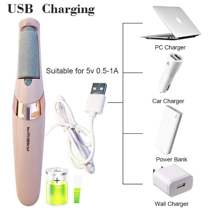 🦶 Rechargeable Electric Foot Callus Remover