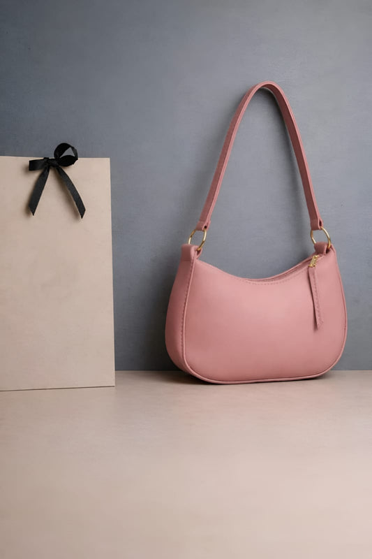 Women's Classic Zip Shoulder Bag | Sleek Everyday Carry ( Random Colours)