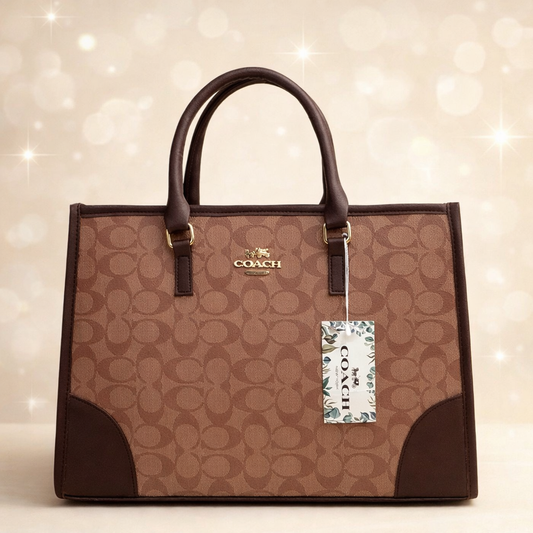 Coach Signature Tote Bag – Beige