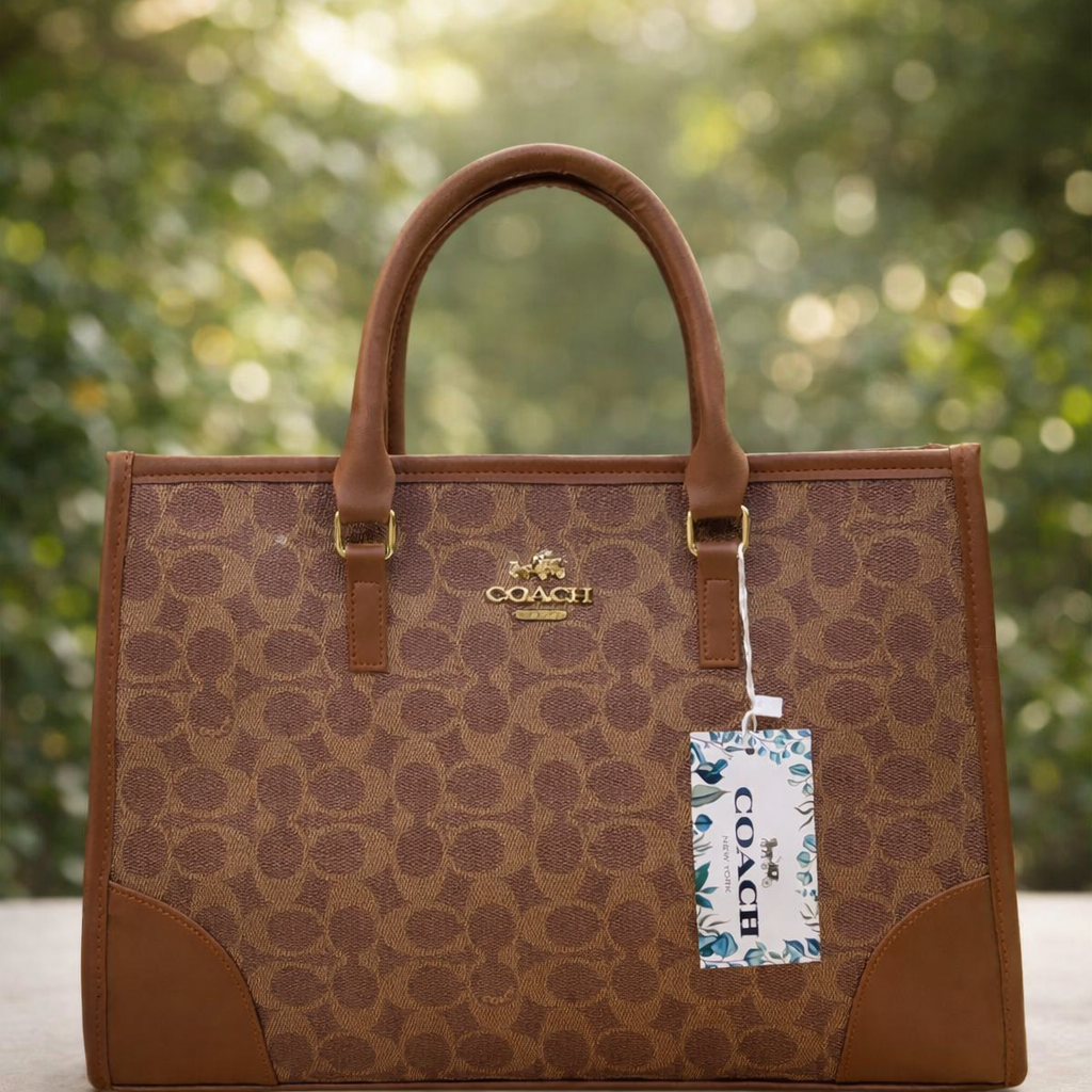 Coach Signature Tote Bag – Beige