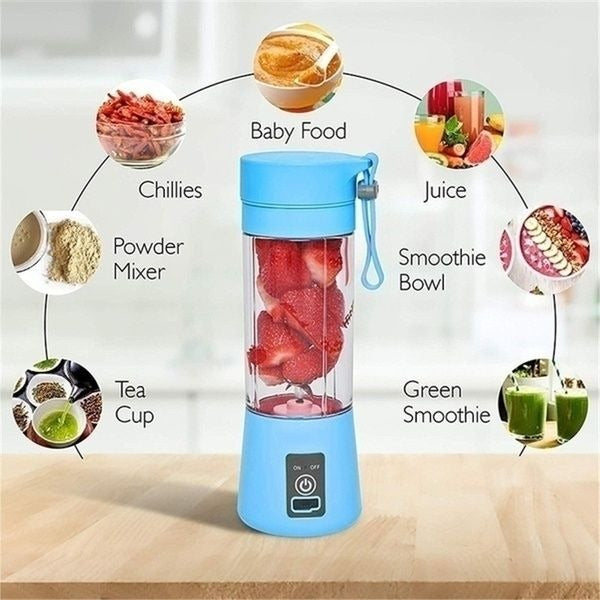 Portable USB Rechargeable Blender 380ml – Personal Smoothie Maker**