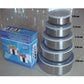 5pc Set Stainless Steel Bowl with Lid Kitchen Refrigerator Food Storage