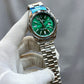 Rolex Brand Oyster Perpetual Watch With Stainless Steel Chain