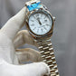 Rolex Brand Oyster Perpetual Watch With Stainless Steel Chain