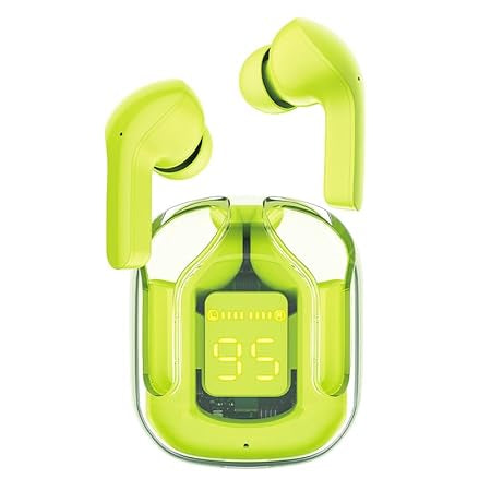 🎧 Air 31 Original Wireless Earbuds – Transparent LED Display (Random Color)