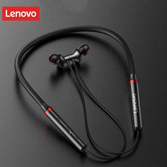 Lenovo Wireless Bluetooth Neckband Earbuds – Premium Stereo Sound