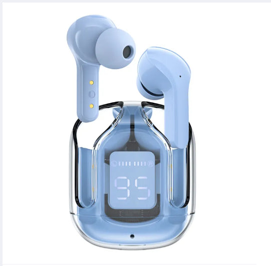 🎧 Air 31 Original Wireless Earbuds – Transparent LED Display (Random Color)