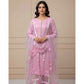 Premium Katan Silk Unstitched 3 Piece Suit With Net Dupatta For Women (Random colour)