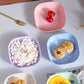 Plate Set Pack of 10 – Plastic Split Bone Dish Plates with Holder